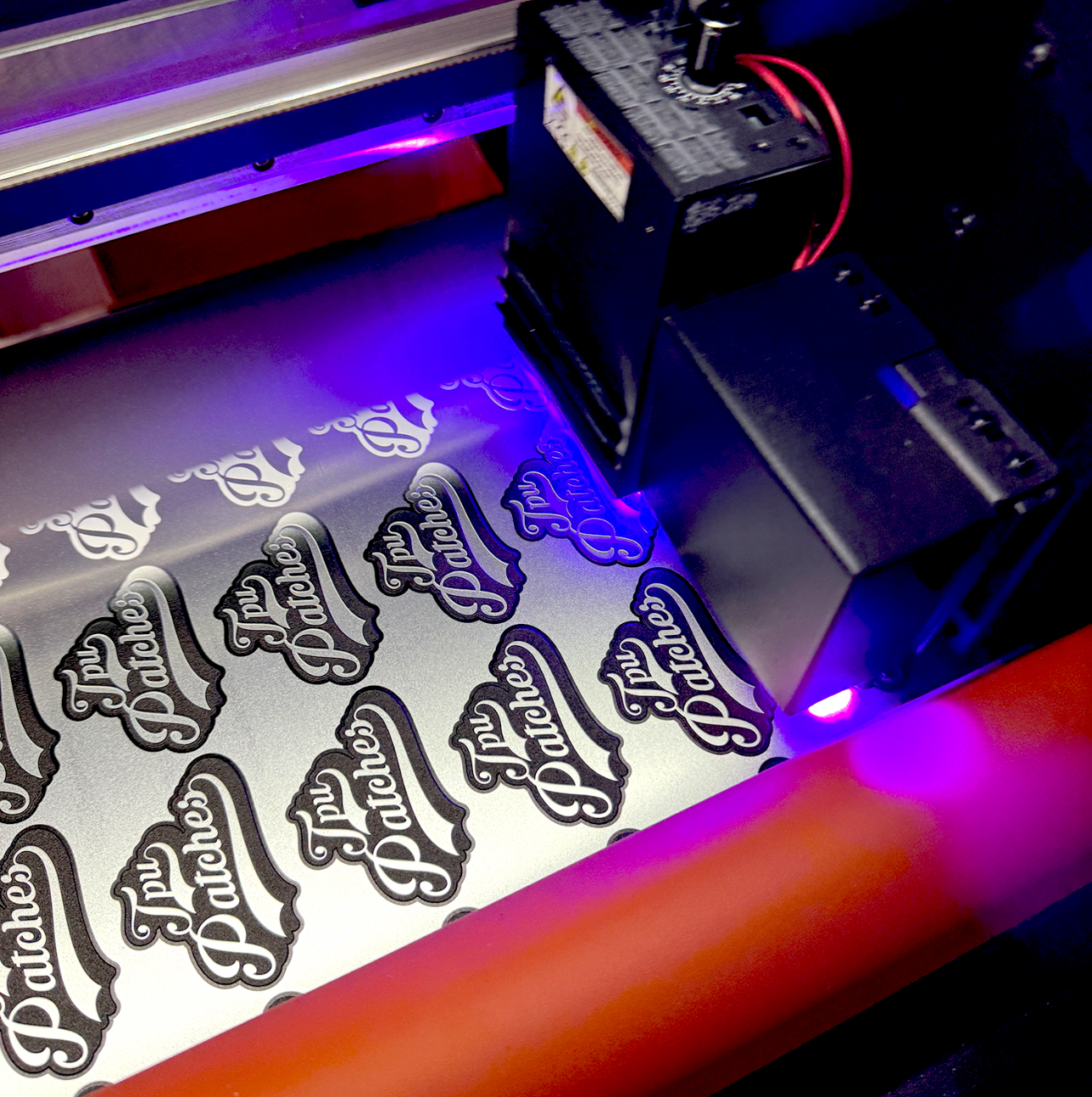 Silver Metallic TPU High Build Patches – Breast / Sleeve Logos (Up to 10cm)